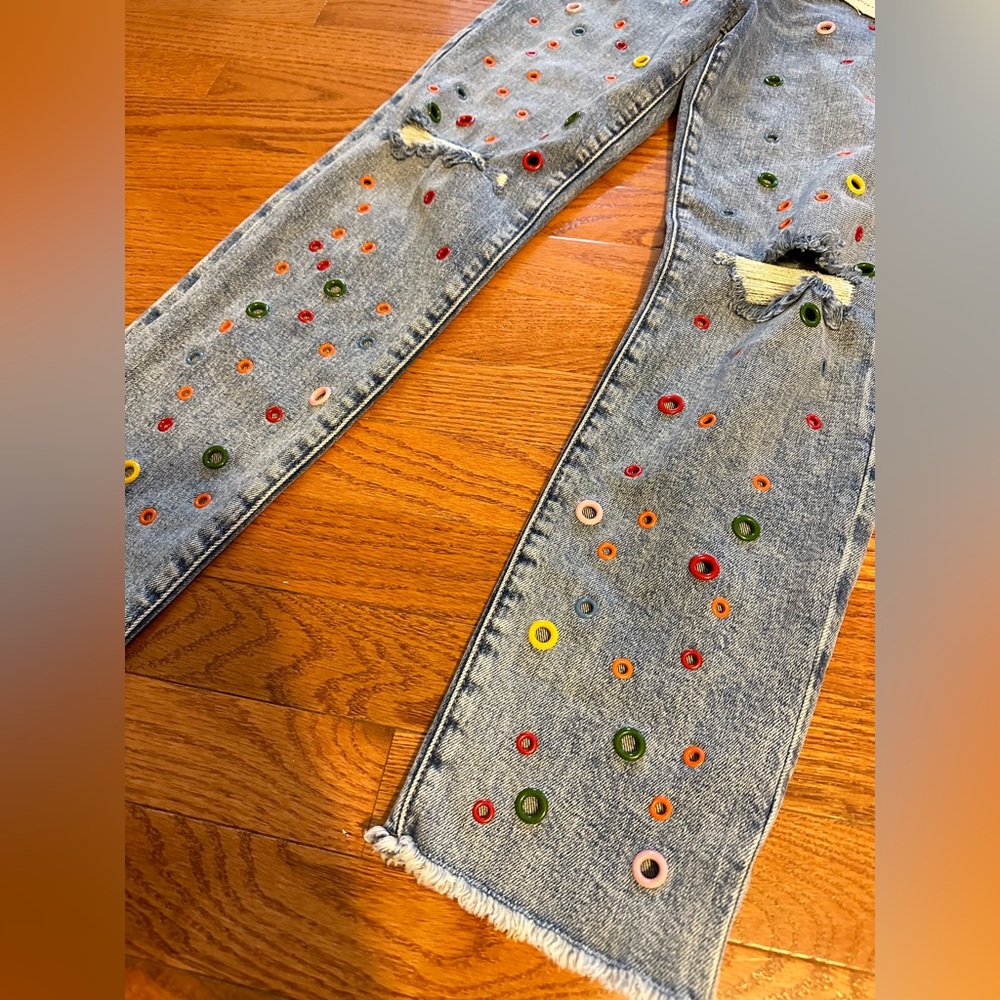 NWT Alice+Olivia LA ankle cropped jeans - Picture 4 of 9